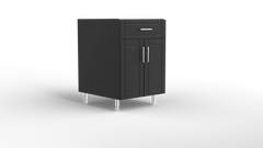 Outdoor Kitchen Cabinet Bull DuraCabinet 24" Two Door Outdoor Base Cabinet with Drawer, Marine HDPE, 15869