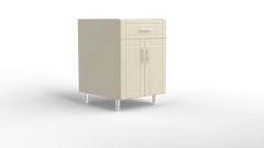 Outdoor Kitchen Cabinet Bull DuraCabinet 24" Two Door Outdoor Base Cabinet with Drawer, Marine HDPE, 15869