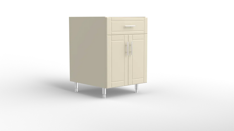 Outdoor Kitchen Cabinet Bull DuraCabinet 24" Two Door Outdoor Base Cabinet with Drawer, Marine HDPE, 15869