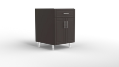 Outdoor Kitchen Cabinet Bull DuraCabinet 24" Two Door Outdoor Base Cabinet with Drawer, Marine HDPE, 15869