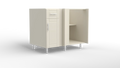 Outdoor Kitchen Cabinet Bull DuraCabinet 42" Blind Corner Outdoor Base Cabinet for Left Return, Marine HDPE, 15871