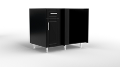 Outdoor Kitchen Cabinet Bull DuraCabinet 42" Blind Corner Outdoor Base Cabinet for Left Return, Marine HDPE, 15871