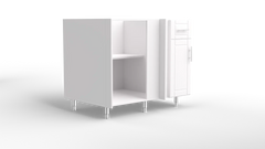Outdoor Kitchen Cabinet Bull DuraCabinet 42" Blind Corner Outdoor Base Cabinet for Right Return, Marine HDPE, 15885
