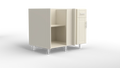 Outdoor Kitchen Cabinet Bull DuraCabinet 42" Blind Corner Outdoor Base Cabinet for Right Return, Marine HDPE, 15885