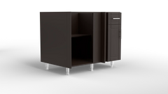 Outdoor Kitchen Cabinet Bull DuraCabinet 42" Blind Corner Outdoor Base Cabinet for Right Return, Marine HDPE, 15885