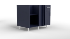 Outdoor Kitchen Cabinet Bull DuraCabinet 42" Blind Corner Outdoor Base Cabinet for Right Return, Marine HDPE, 15885