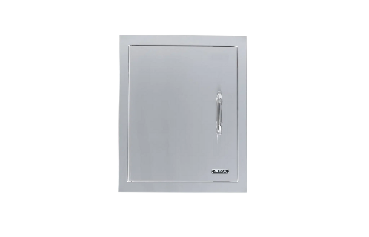 Outdoor Kitchen Access Door Bull Vertical 304 Stainless Steel Access Door, Left Swing, with Reveal, 98560