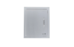 Outdoor Kitchen Access Door Bull Vertical 304 Stainless Steel Access Door, Left Swing, with Reveal, 98560