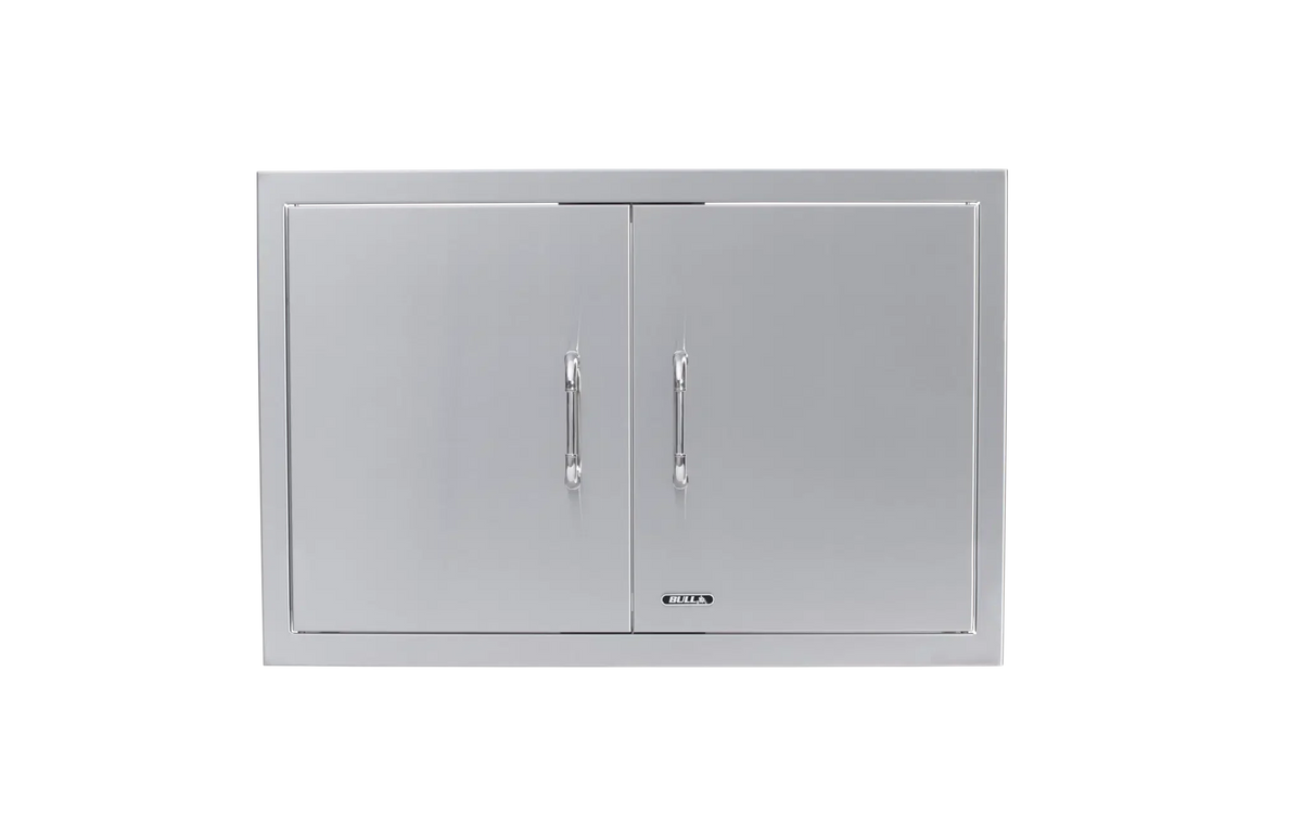 Outdoor Kitchen Access Door Bull 30" 304 Stainless Steel Double Access Door with Reveal, 33580