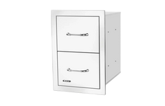 Outdoor Kitchen Drawer Bull 304 Stainless Steel Double Drawer with Reveal, 56990