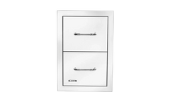 Outdoor Kitchen Drawer Bull 304 Stainless Steel Double Drawer with Reveal, 56990