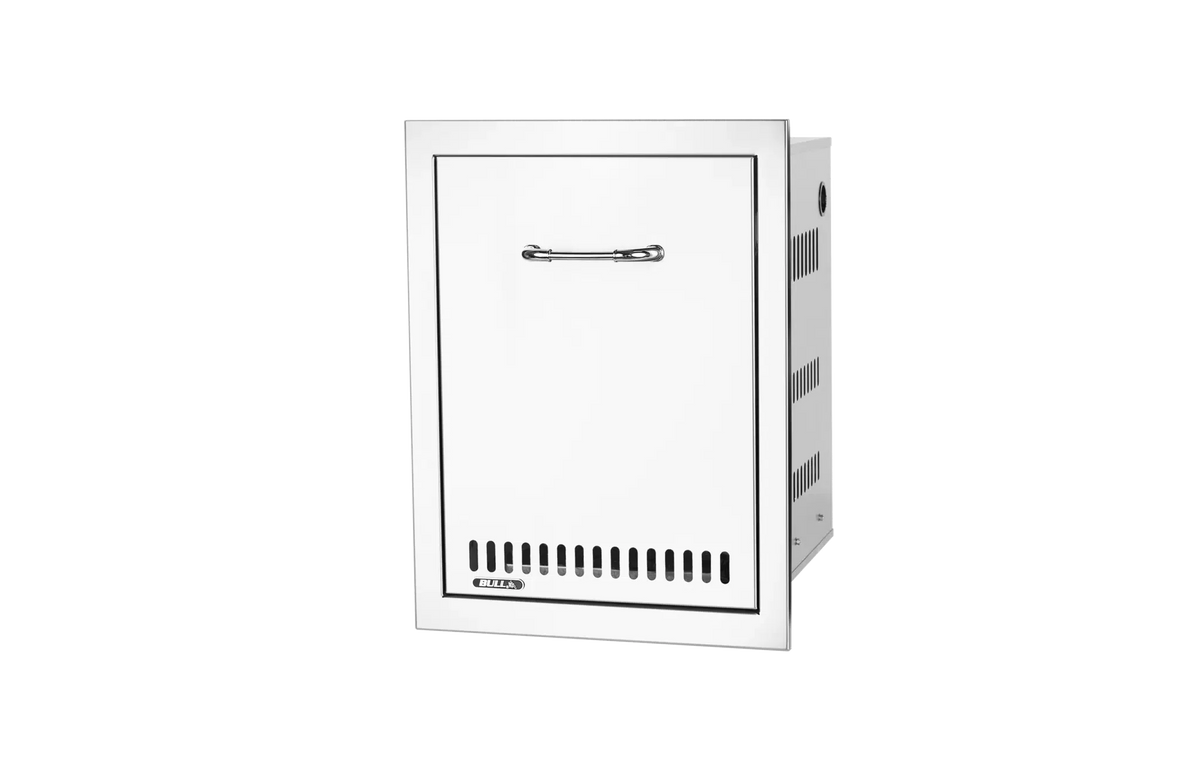 Outdoor Kitchen Drawer Bull 304 Stainless Steel Propane Tank Drawer with Reveal, Holds 20 lb Tank, 56830