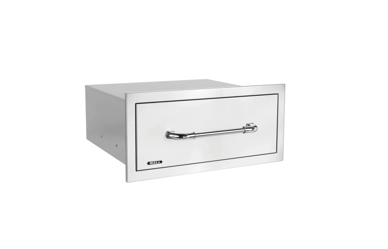 Outdoor Kitchen Drawer Bull Large Single 304 Stainless Steel Drawer with Reveal, 24" Depth, 19980