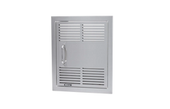 Outdoor Kitchen Access Door Bull Dual-Lined 304 Stainless Steel Vented Vertical Access Door with Reveal, 90000