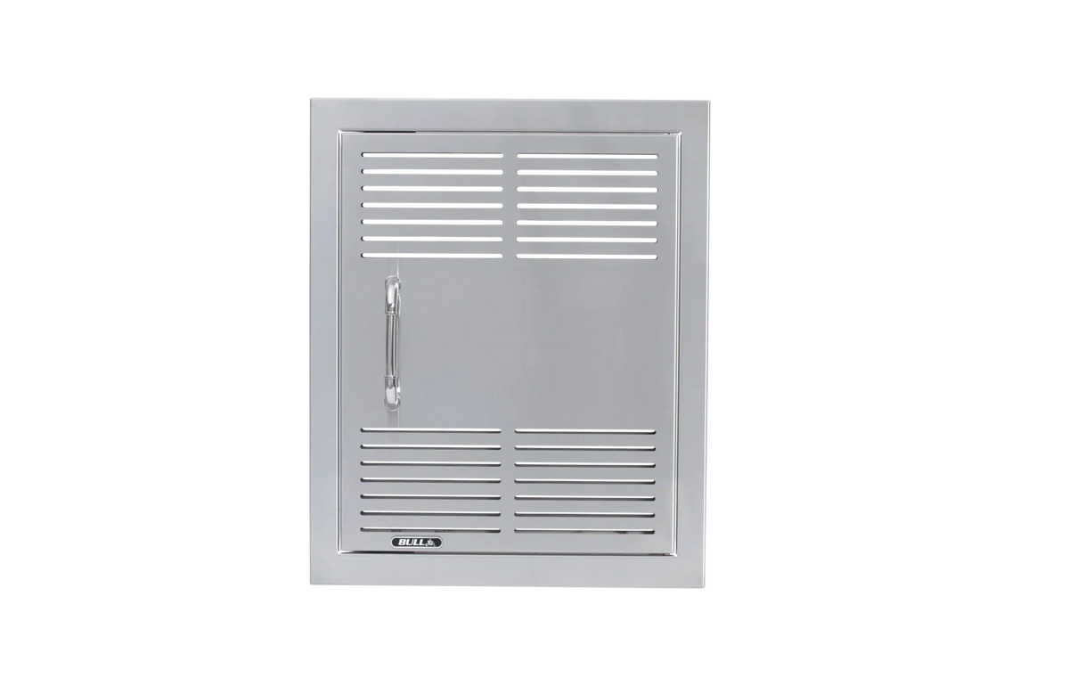 Outdoor Kitchen Access Door Bull Dual-Lined 304 Stainless Steel Vented Vertical Access Door with Reveal, 90000