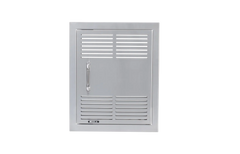 Outdoor Kitchen Access Door Bull Dual-Lined 304 Stainless Steel Vented Vertical Access Door with Reveal, 90000