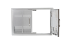 Outdoor Kitchen Access Door Bull 30" 304 Stainless Steel Vented Double Access Door with Reveal, 45580
