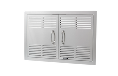 Outdoor Kitchen Access Door Bull 30" 304 Stainless Steel Vented Double Access Door with Reveal, 45580