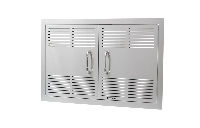 Outdoor Kitchen Access Door Bull 30" 304 Stainless Steel Vented Double Access Door with Reveal, 45580