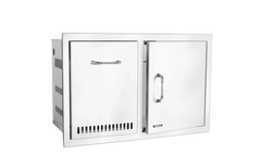 Outdoor Kitchen Door & Drawer Bull 30" 304 Stainless Steel Door & Propane Drawer Combo with Reveal, 65790