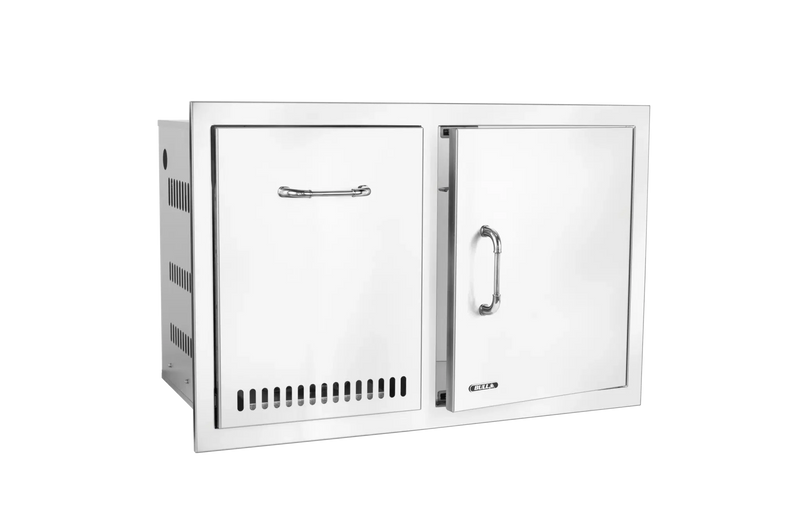 Outdoor Kitchen Door & Drawer Bull 30" 304 Stainless Steel Door & Propane Drawer Combo with Reveal, 65790