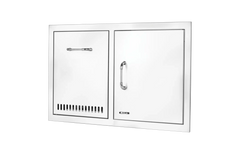Outdoor Kitchen Door & Drawer Bull 30" 304 Stainless Steel Door & Propane Drawer Combo with Reveal, 65790