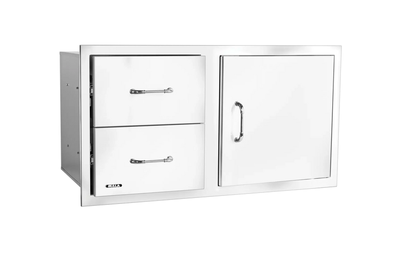 Outdoor Kitchen Door & Drawer Bull Reversible 38" 304 Stainless Steel Door & Drawer Combo with Reveal, 55890