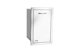 Outdoor Kitchen Drawer Bull Slim 304 Stainless Steel 10-Gallon Trash Drawer with Reveal, Trash Can Included, 56960