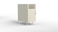 Outdoor Kitchen Cabinet Bull DuraCabinet 18" Base Cabinet for Bull Slide-In Side Burner, Marine HDPE, 14103