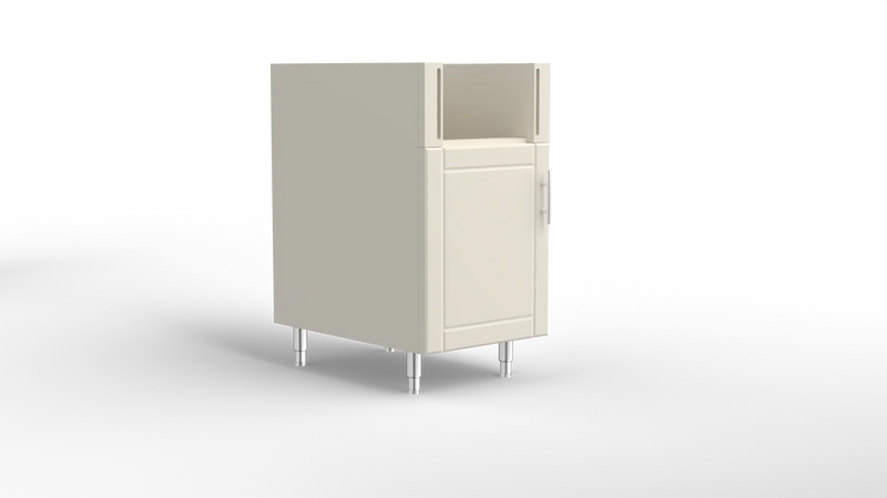 Outdoor Kitchen Cabinet Bull DuraCabinet 18" Base Cabinet for Bull Slide-In Side Burner, Marine HDPE, 14103
