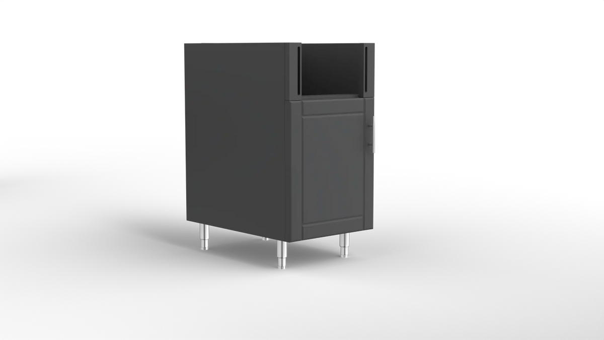 Outdoor Kitchen Cabinet Bull DuraCabinet 18" Base Cabinet for Bull Slide-In Side Burner, Marine HDPE, 14103