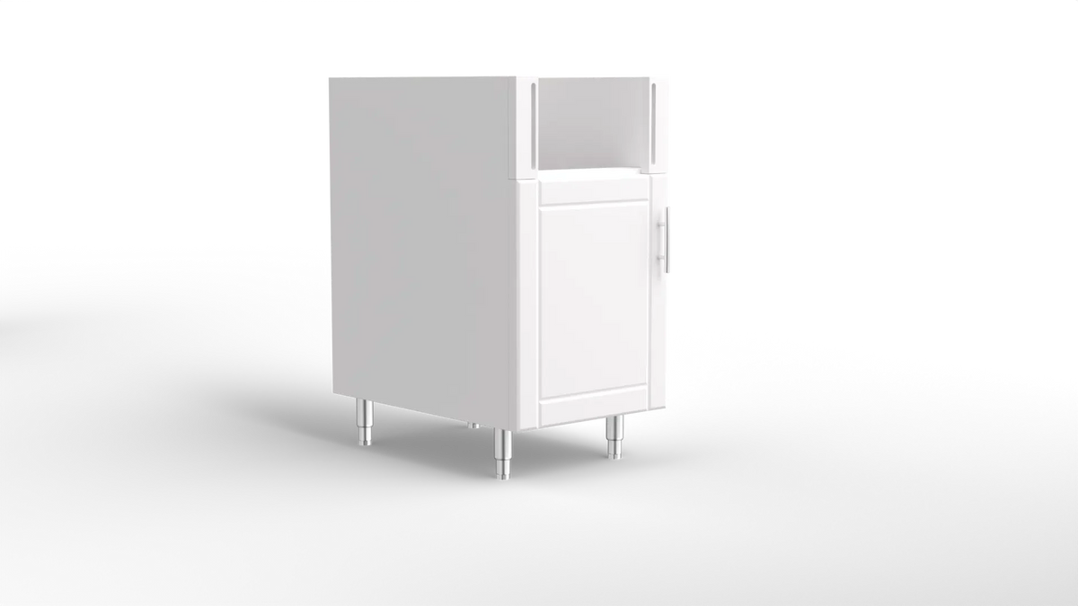 Outdoor Kitchen Cabinet Bull DuraCabinet 18" Base Cabinet for Bull Slide-In Side Burner, Marine HDPE, 14103
