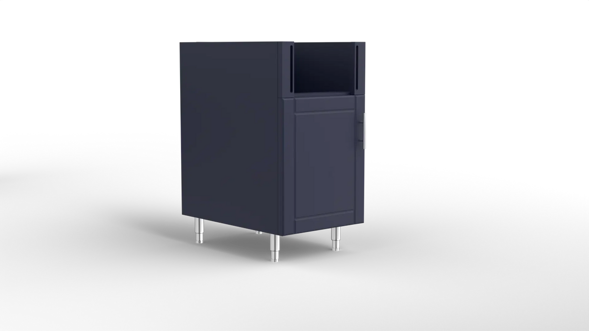 Outdoor Kitchen Cabinet Bull DuraCabinet 18" Base Cabinet for Bull Slide-In Side Burner, Marine HDPE, 14103