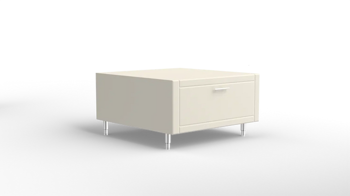 Outdoor Kitchen Cabinet Bull DuraCabinet Kamado Ceramic Grill Base Cabinet with Drawer, Marine HDPE, 14121