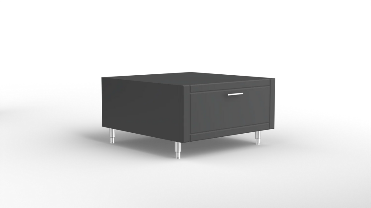 Outdoor Kitchen Cabinet Bull DuraCabinet Kamado Ceramic Grill Base Cabinet with Drawer, Marine HDPE, 14121