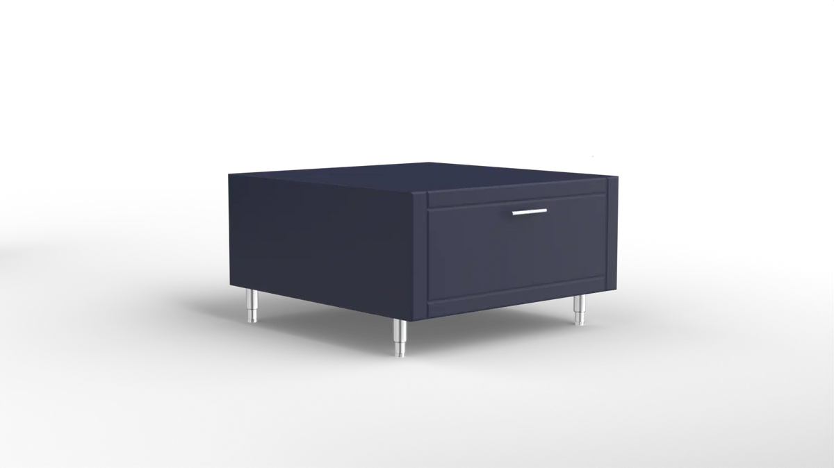 Outdoor Kitchen Cabinet Bull DuraCabinet Kamado Ceramic Grill Base Cabinet with Drawer, Marine HDPE, 14121
