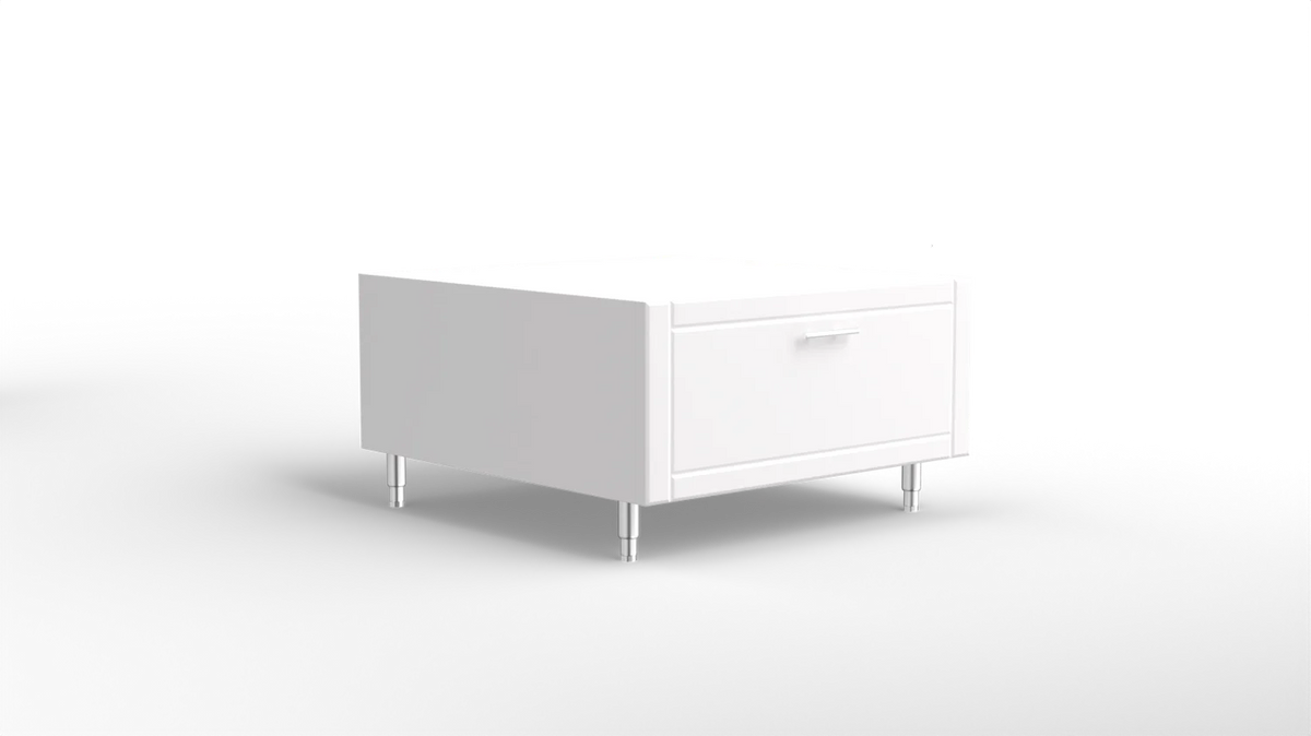 Outdoor Kitchen Cabinet Bull DuraCabinet Kamado Ceramic Grill Base Cabinet with Drawer, Marine HDPE, 14121