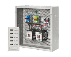 Patio Heater Control Bull Dual Heater Contactor Panel with Digital Timer for Power Warm Heaters, 6,000W per Contactor, 26204