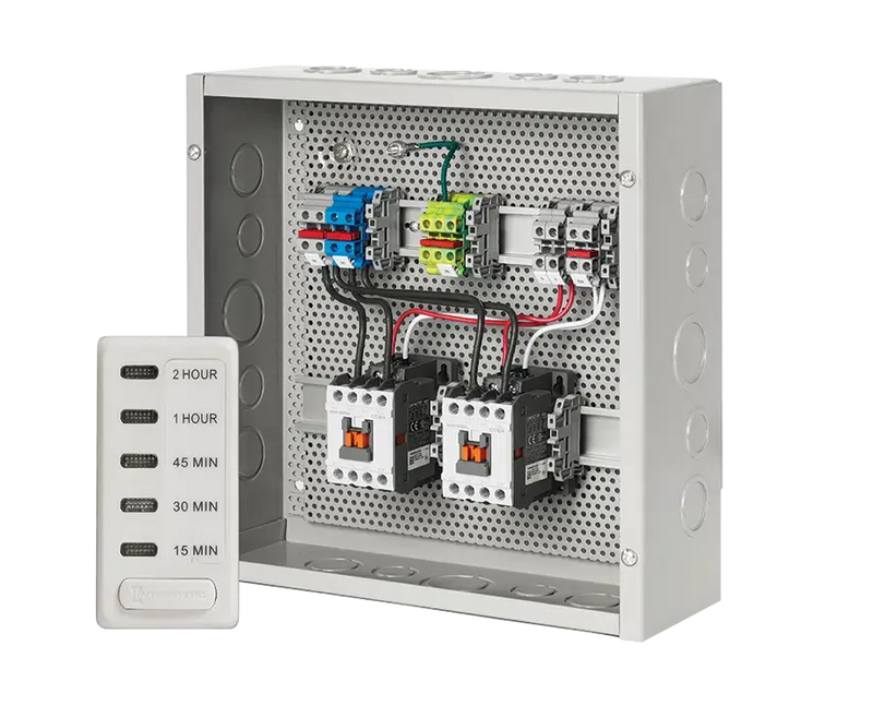 Patio Heater Control Bull Dual Heater Contactor Panel with Digital Timer for Power Warm Heaters, 6,000W per Contactor, 26204