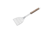 Grill Tool Set Bull 3-Piece Wooden Handle Grill Tool Set with Spatula, Tongs & Bristle-Free Brush, 24415