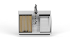 Outdoor Kitchen Sink Bull 30" 304 Stainless Steel Outdoor Kitchen Sink with Faucet & Accessories, 12535