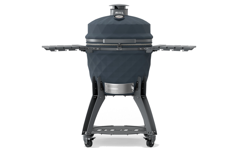 Kamado Grill Bull Blackhorn 24" Ceramic Kamado Charcoal Grill with Cart & Axis Multi-Level System, 74200