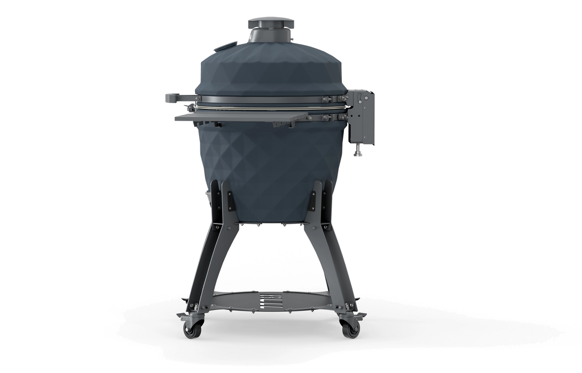 Kamado Grill Bull Blackhorn 24" Ceramic Kamado Charcoal Grill with Cart & Axis Multi-Level System, 74200