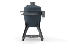 Kamado Grill Bull Blackhorn 24" Ceramic Kamado Charcoal Grill with Cart & Axis Multi-Level System, 74200