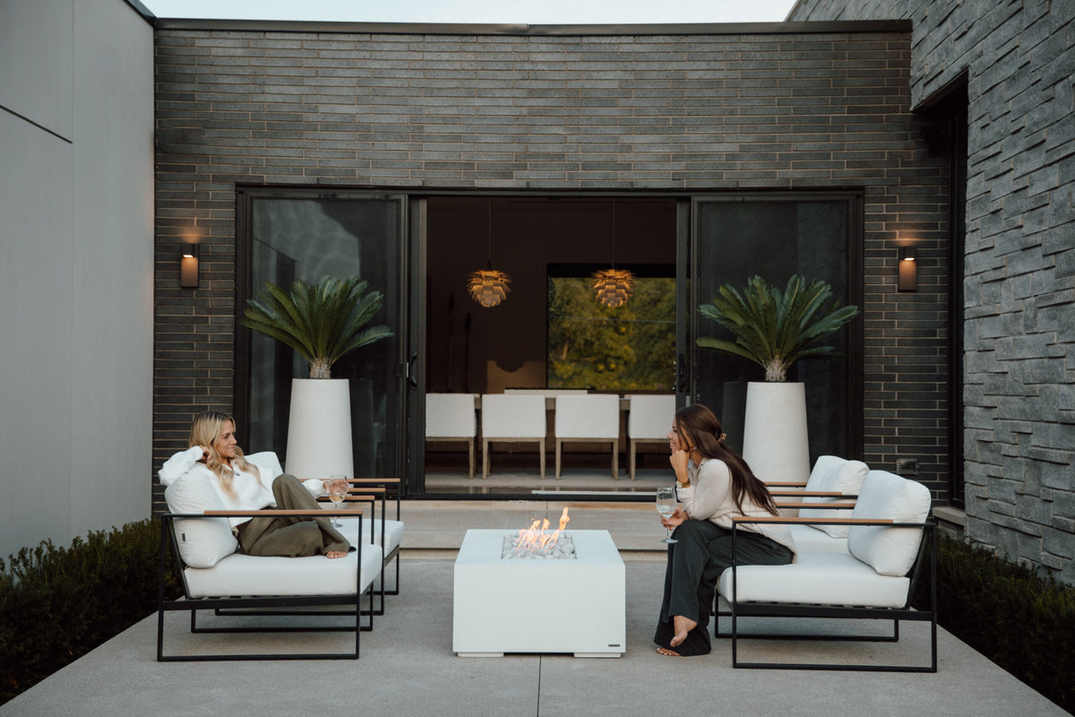 Fire Pits & Fire Tables HPC Fire Alea 32" Lightweight Concrete Gas Fire Pit by Dekko