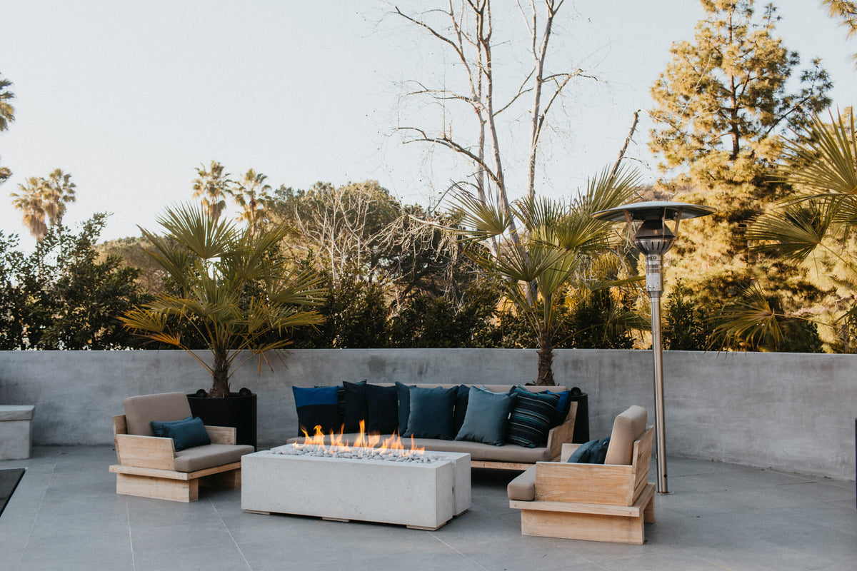 Fire Pits & Fire Tables HPC Fire Avera 60" Lightweight Concrete Gas Fire Pit by Dekko
