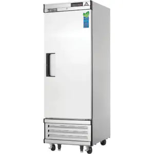 Reach-In Freezer-Everest EBF1 Bottom-Mount Upright Reach-In Freezer - 21 Cu Ft, 1 Solid Swing Door, Stainless Steel, 115V