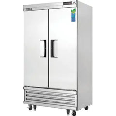 Reach-In Freezer-Everest EBNF2 Bottom-Mount Upright Reach-In Freezer, 2 Solid Swing Doors, 33 Cu Ft, Stainless Steel, 115-60-1