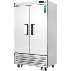 Reach-In Refrigerator-Everest EBNR2 Bottom-Mount 2 Solid Door Reach-In Refrigerator, 33 Cu Ft, 115V