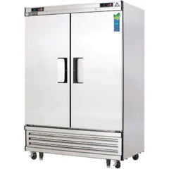 Reach-In Dual Temperature Refrigerator/Freezer-Everest EBRF2 Dual-Temperature Bottom-Mount Reach-In Refrigerator/Freezer, 2 Solid Swing Doors, 54 1/8" x 33 1/8" x 77", 115V